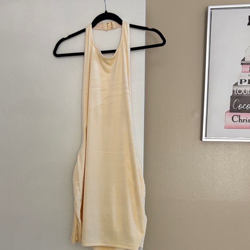 Sleeveless Cream Mini Dress